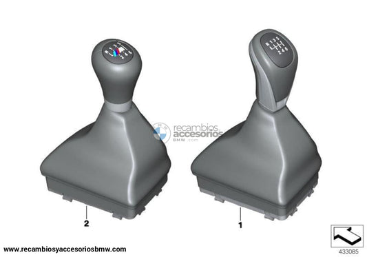 Palanca Pomo De Cambios Plástico Con Fuelle/6 Velocidades Para Bmw F45 F46 . Original Recambios