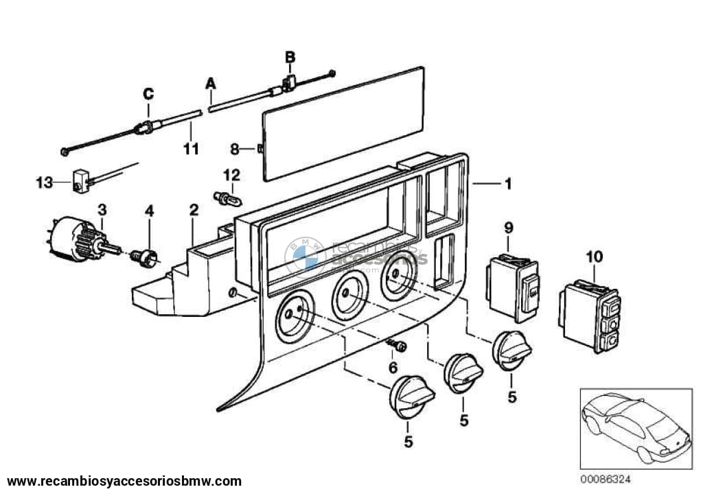 Panel Frontal Para Bmw E36 . Original Bmw. Recambios