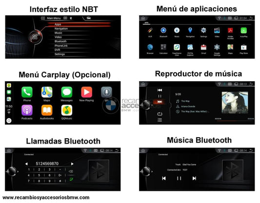 Pantalla Radio Android Para Bmw X3 E83 ¡cámara Trasera De Regalo! Pantallas