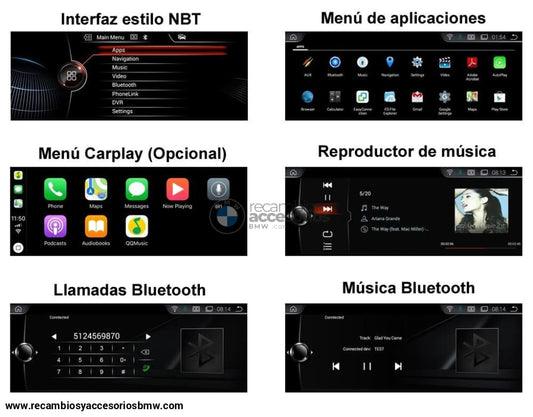 Pantalla Radio Android Para Bmw Serie 1 F20 / F21 ¡cámara Trasera De Regalo! Pantallas