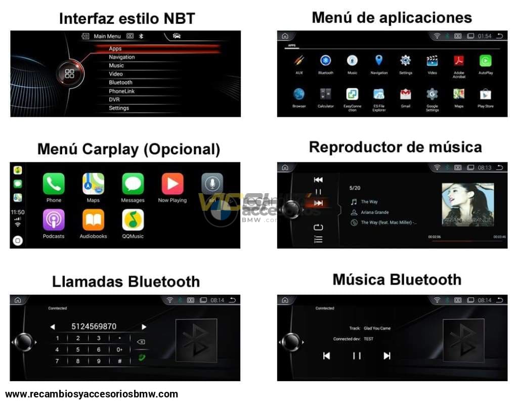 Pantalla Radio Android Para Bmw Serie 7 F01 F02 ¡cámara Trasera De Regalo! Pantallas