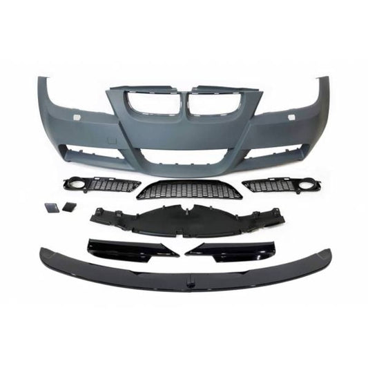 Paragolpes Delantero Bmw E90 / E91 05 - 08 Look M - Tech Spoiler Lavafaros Abs