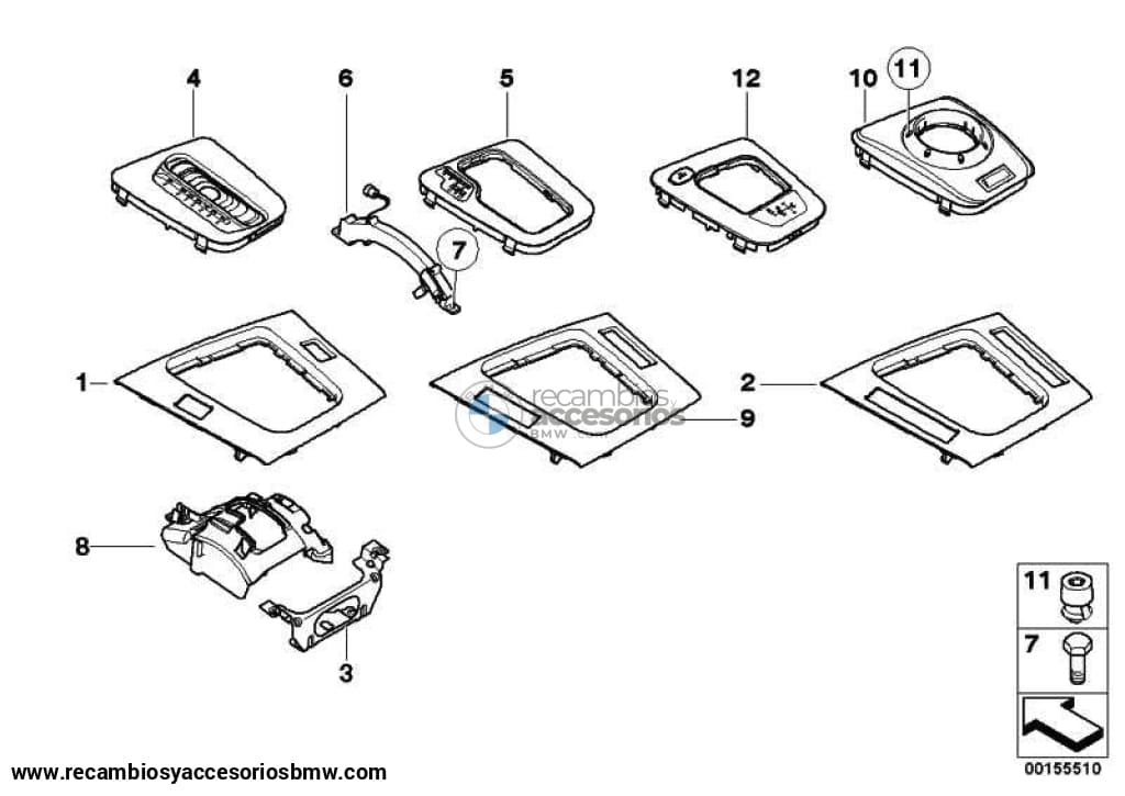 Param.palanca Presel.p Steptronic Para Bmw E46 . Original Recambios