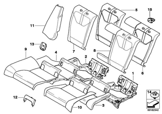 Paramento Tapa Isofix Negra Para Bmw E92 Serie 3. Original Recambios