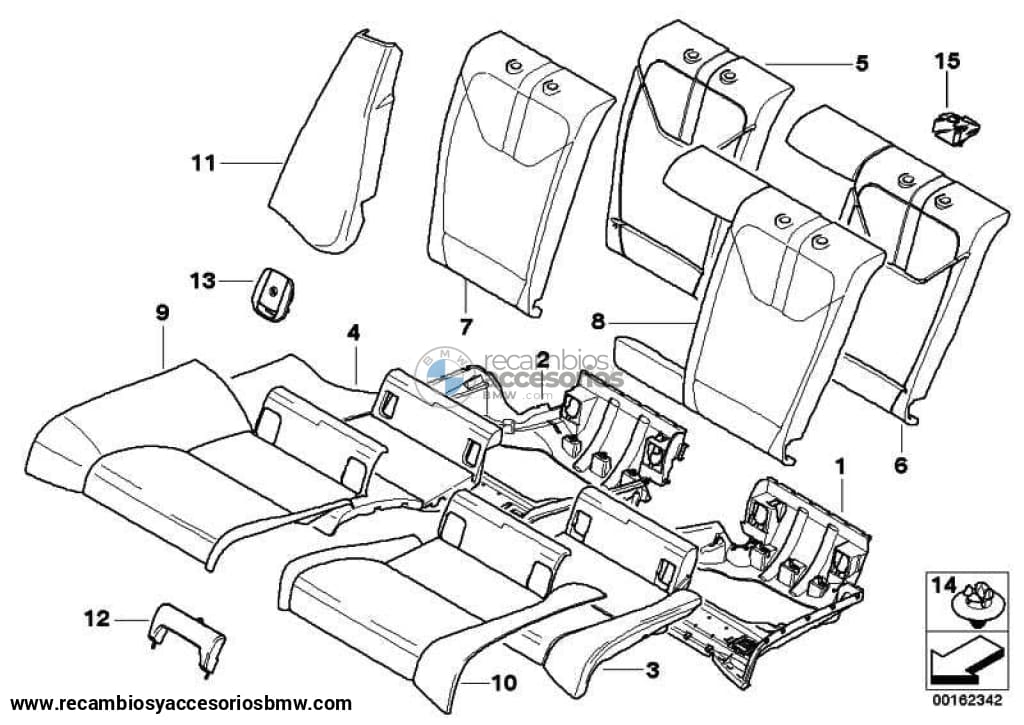 Paramento Tapa Isofix Negra Para Bmw E92 Serie 3. Original Recambios