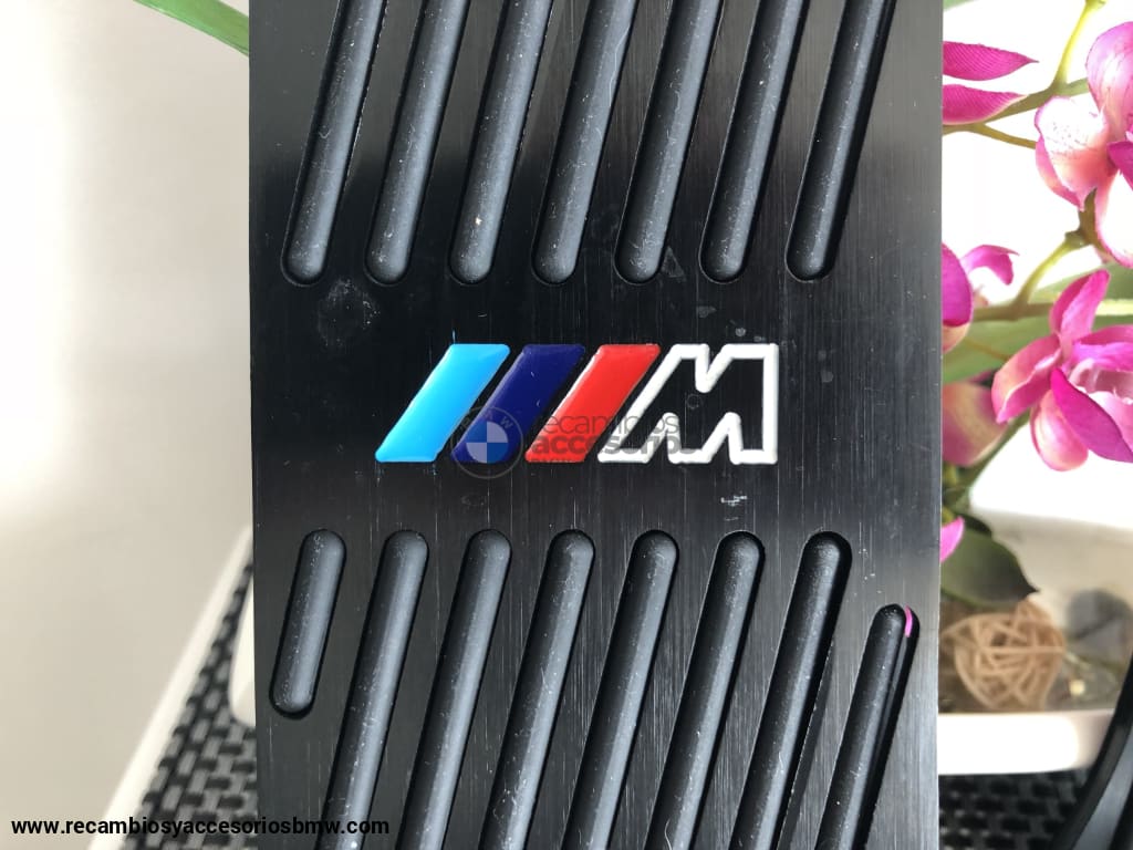 Pedales De Aluminio Color Negro Con Emblema ///m Accesorios