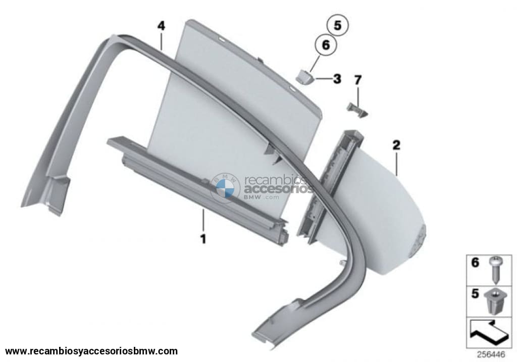 Persiana Parasol Enrollable Ventana Puerta Trasera Para Bmw F11. Original Recambios