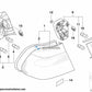 Piloto Luz Trasera En La Tapa Del Maletero Izquierda/Derecha Para Bmw E46 Berlina Pre. Original