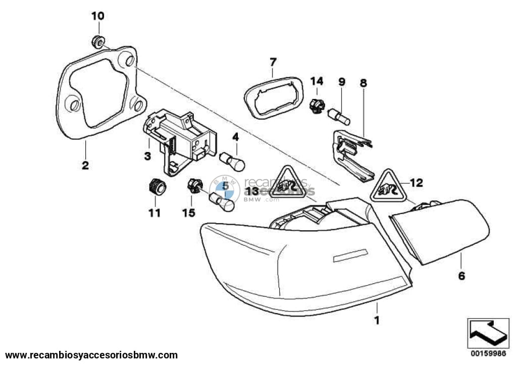 Piloto Trasero Lateral Para Bmw E92 . Original Recambios