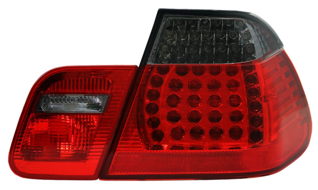 Pilotos Traseros De Led Homologados Para Bmw E46 Cabrio Restyling 2003-2007 Rojo/ahumado