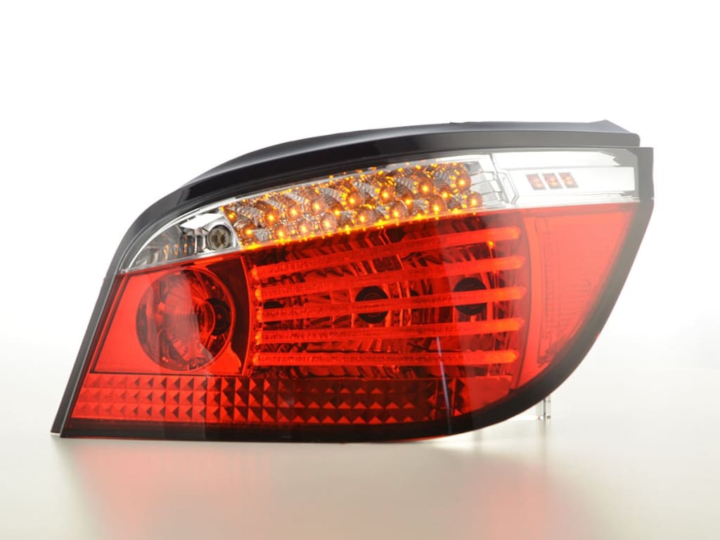 Juego De Luces Traseras Led Bmw 5 Series E60 Sedán 08-09 Rojo / Transparente Lights > Rear/tail