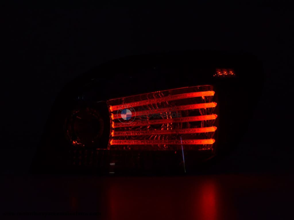 Juego De Luces Traseras Led Bmw 5 Series E60 Sedán 08-09 Rojo / Negro Lights > Rear/tail Lights