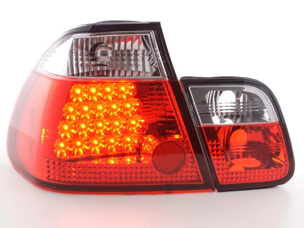 Pilotos Traseros Led Bmw Serie 3 Sedán Tipo E46 01-05 Claro / Rojo Lights > Rear/tail Lights