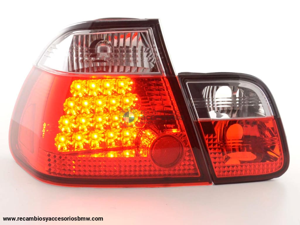 Pilotos Traseros Led Bmw Serie 3 Sedán Tipo E46 01-05 Claro / Rojo Lights > Rear/tail Lights