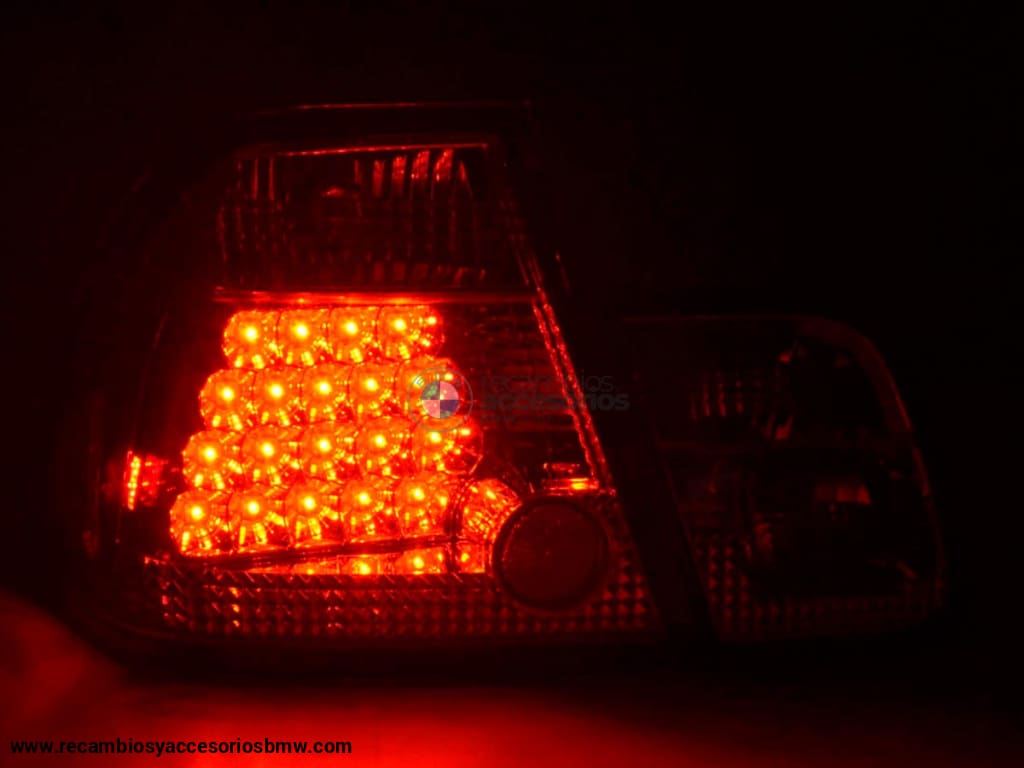 Juego De Luces Traseras Led Bmw Serie 3 Sedán Tipo E46 01-05 Transparente / Rojo Lights > Rear/tail