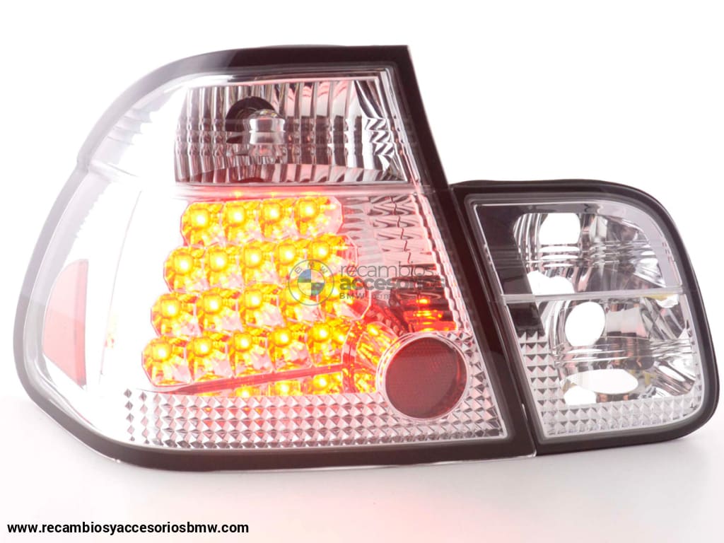 Pilotos Traseros Led Bmw Serie 3 Sedán Tipo E46 98-01 Cromo Lights > Rear/tail Lights