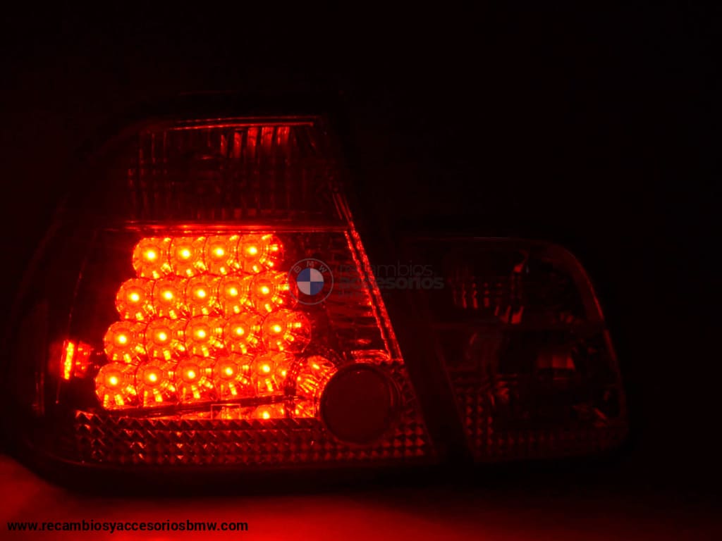 Pilotos Traseros Led Bmw Serie 3 Sedán Tipo E46 98-01 Transparente / Rojo Lights > Rear/tail Lights