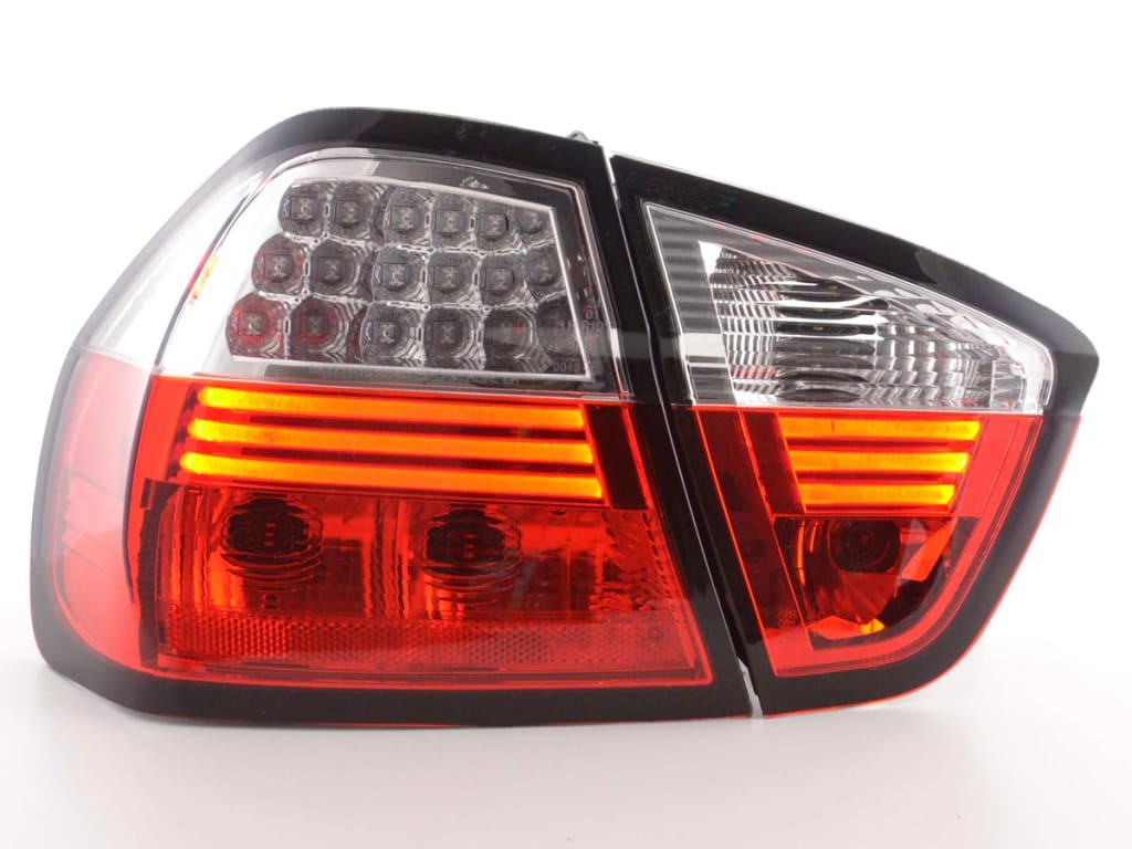 Juego De Luces Traseras Led Bmw Serie 3 Sedán Tipo E90 05-08 Transparente / Rojo Lights > Rear/tail