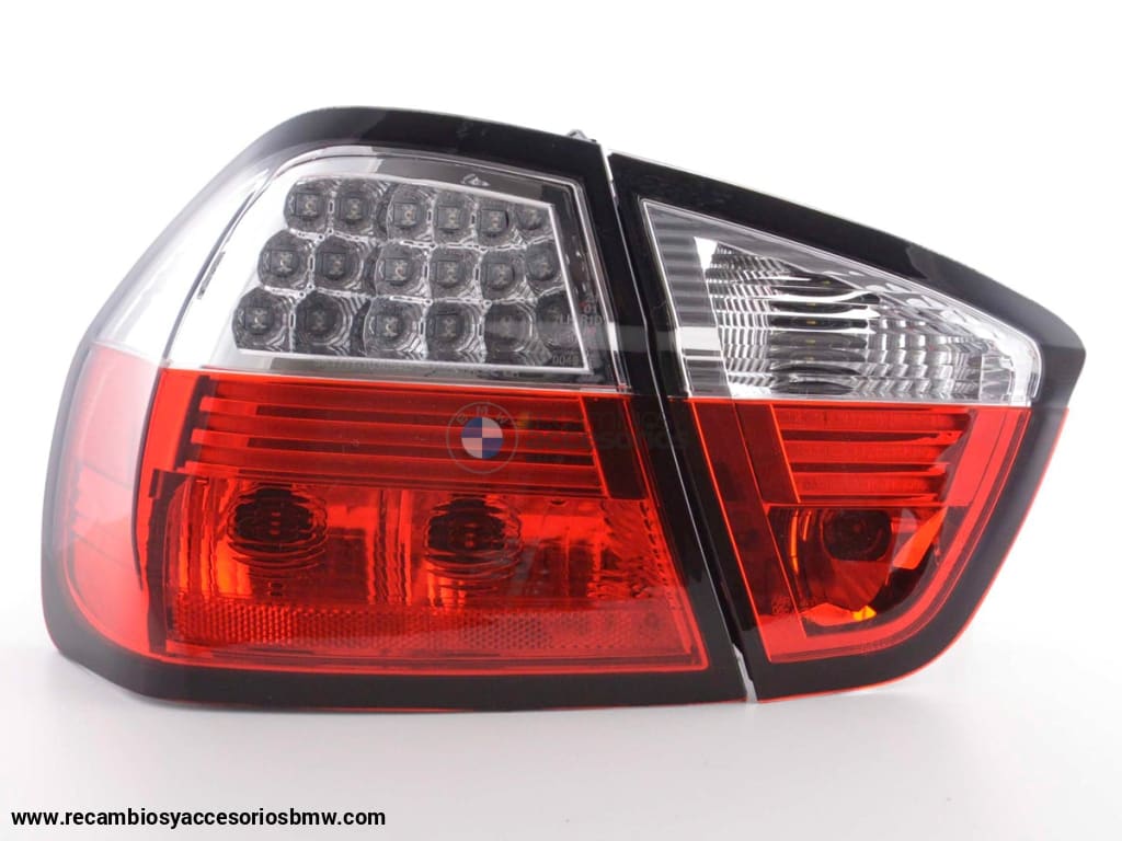 Juego De Luces Traseras Led Bmw Serie 3 Sedán Tipo E90 05-08 Transparente / Rojo Lights > Rear/tail