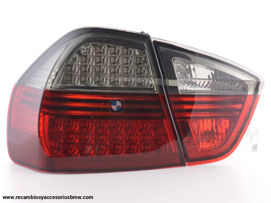 Juego De Luces Traseras Led Bmw Serie 3 Sedán Tipo E90 05-08 Negro / Rojo Lights > Rear/tail Lights