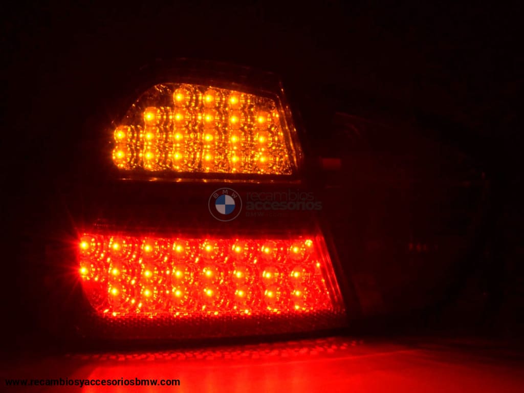 Juego De Luces Traseras Led Bmw Serie 3 Sedán Tipo E90 05-08 Negro / Rojo Lights > Rear/tail Lights