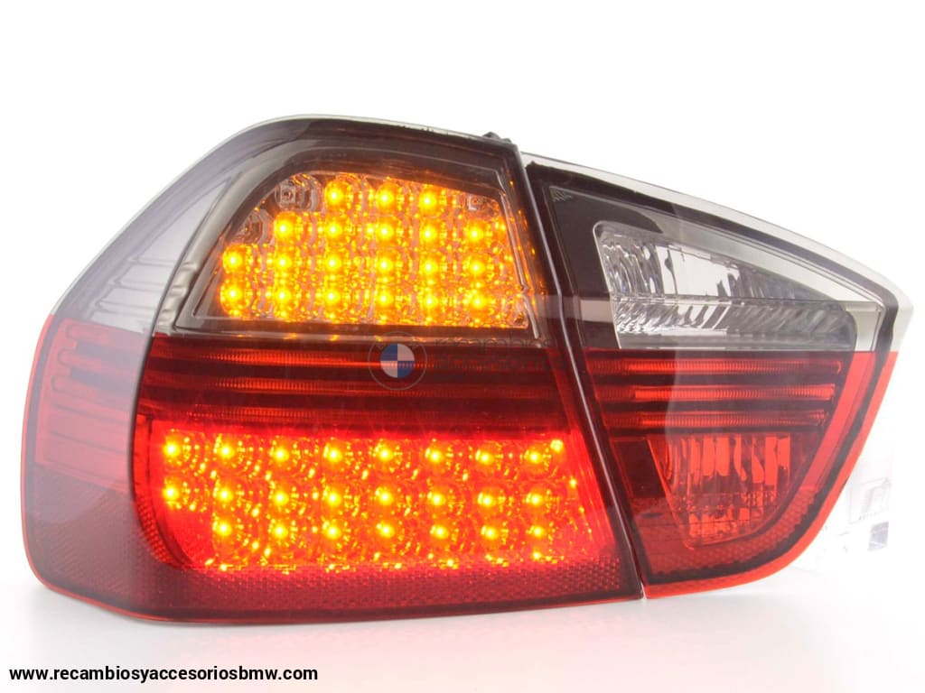 Juego De Luces Traseras Led Bmw Serie 3 Sedán Tipo E90 05-08 Negro / Rojo Lights > Rear/tail Lights