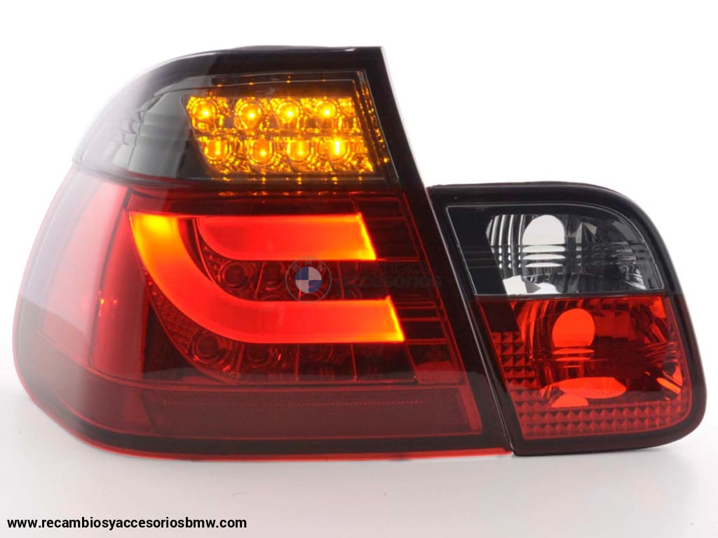 Pilotos Traseros Led Bmw Serie 3 E46 Berlina 02-05 Rojo / Negro Lights > Rear/Tail Lights