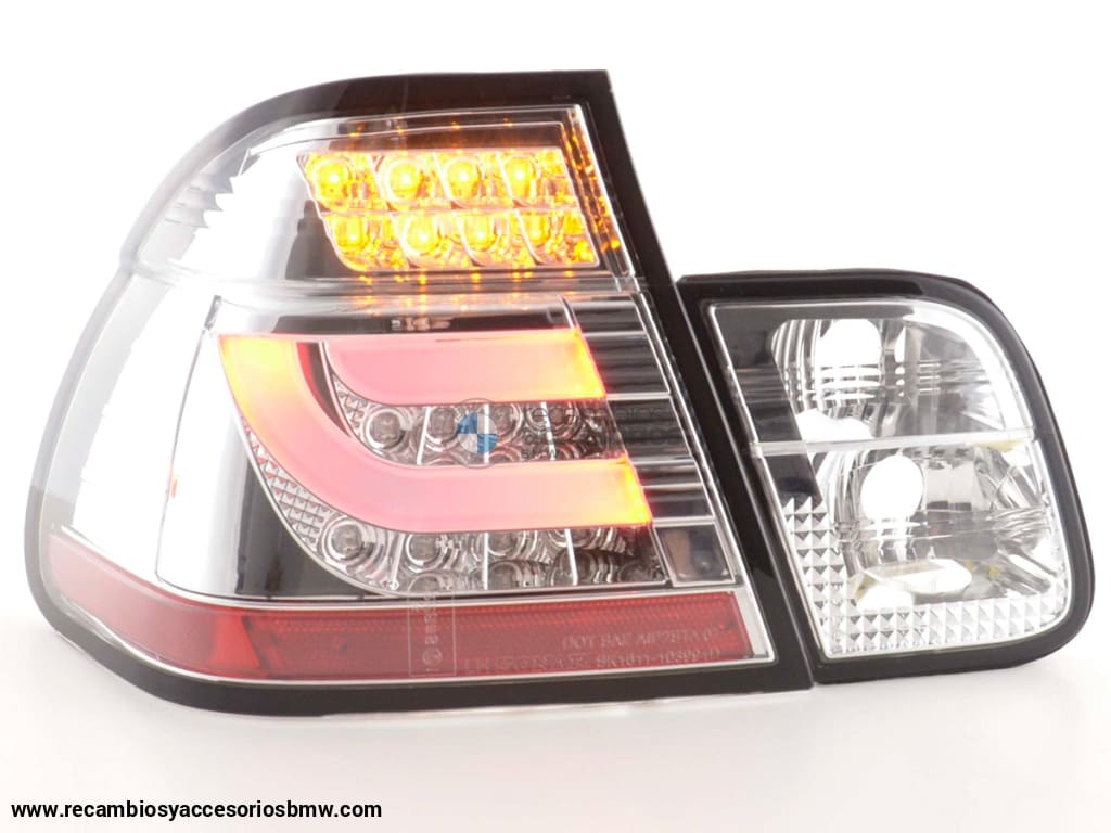 Pilotos Traseros Led Bmw 3Er E46 Limo 98-01 Cromo Lights > Rear/tail Lights