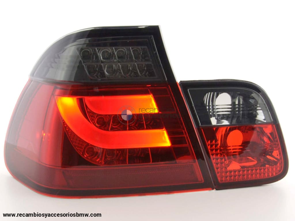 Juego De Luces Traseras Led Bmw 3-Series E46 Limo 98-01 Rojo / Negro Lights > Rear/tail Lights