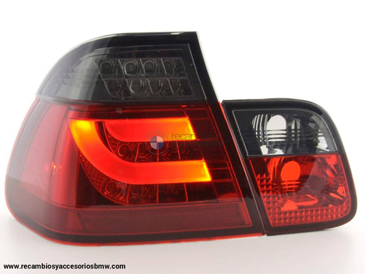 Juego De Luces Traseras Led Bmw 3-Series E46 Limo 98-01 Rojo / Negro Lights > Rear/tail Lights