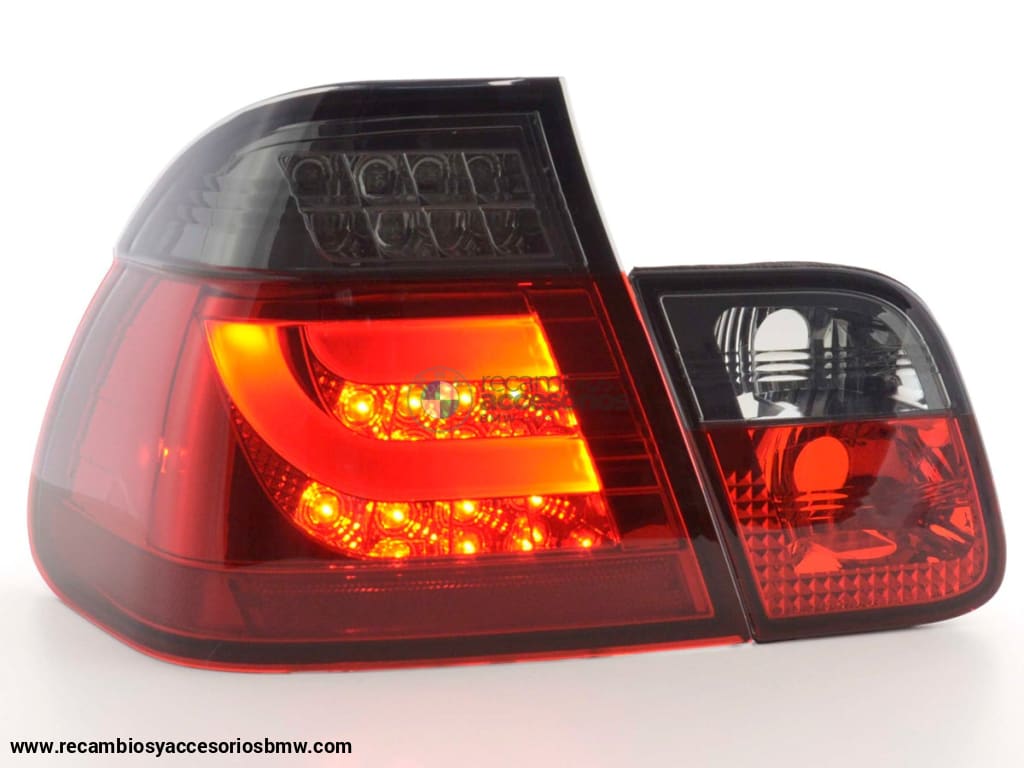 Juego De Luces Traseras Led Bmw 3-Series E46 Limo 98-01 Rojo / Negro Lights > Rear/tail Lights