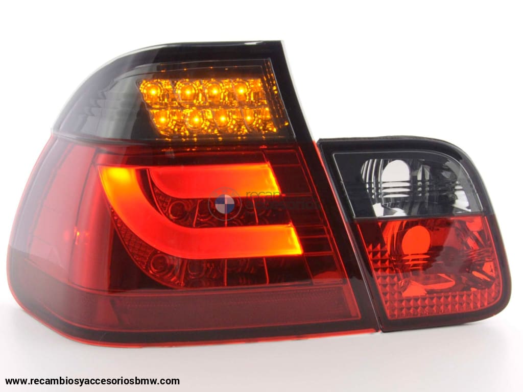 Juego De Luces Traseras Led Bmw 3-Series E46 Limo 98-01 Rojo / Negro Lights > Rear/tail Lights