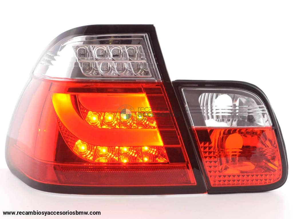 Juego De Luces Traseras Led Bmw 3-Series E46 Limo 98-01 Rojo / Transparente Lights > Rear/tail