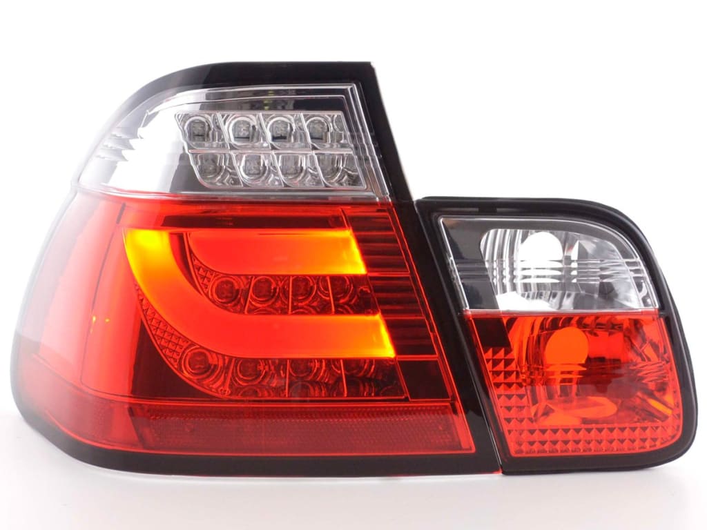 Juego De Luces Traseras Led Bmw 3-Series E46 Limo 98-01 Rojo / Transparente Lights > Rear/tail