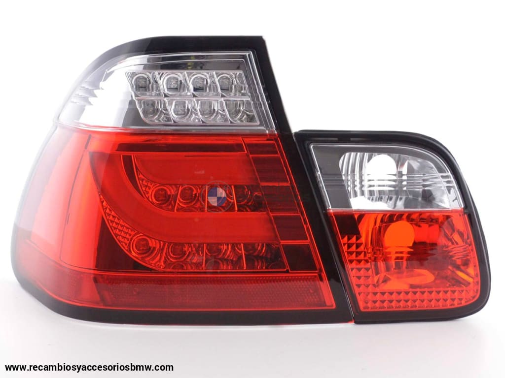 Juego De Luces Traseras Led Bmw 3-Series E46 Limo 98-01 Rojo / Transparente Lights > Rear/tail