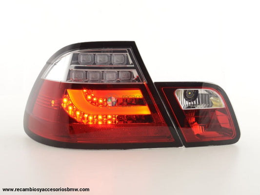 Pilotos Traseros Led Bmw Serie 3 E46 Coupe 03-07 Rojo / Transparente Lights > Rear/tail Lights