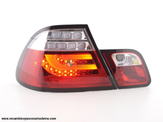 Juego De Luces Traseras Led Bmw Serie 3 E46 Coupe 99-02 Transparente / Rojo Lights > Rear/tail