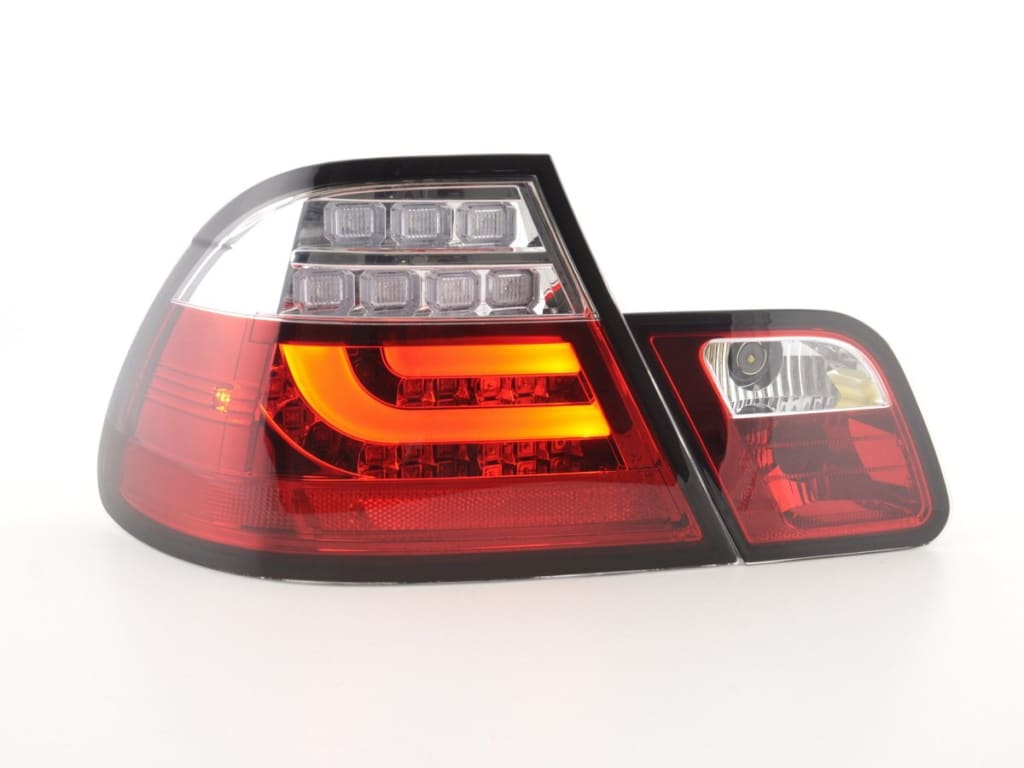 Juego De Luces Traseras Led Bmw Serie 3 E46 Coupe 99-02 Transparente / Rojo Lights > Rear/tail