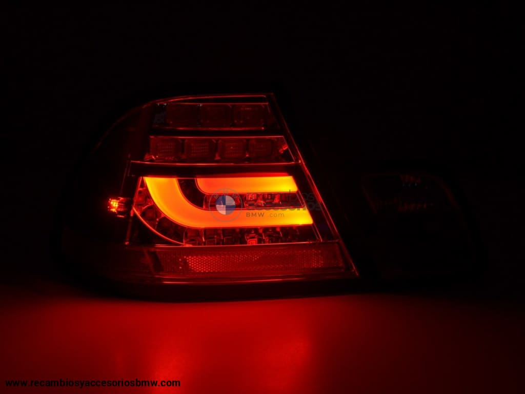 Juego De Luces Traseras Led Bmw Serie 3 E46 Coupe 99-02 Transparente / Rojo Lights > Rear/tail