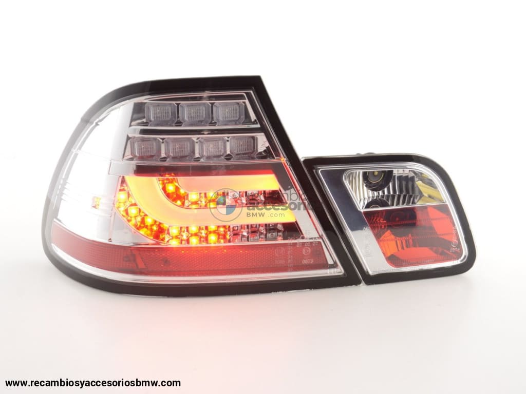 Juego De Luces Traseras Led Bmw Serie 3 E46 Coupe 99-03 Cromo Lights > Rear/tail Lights