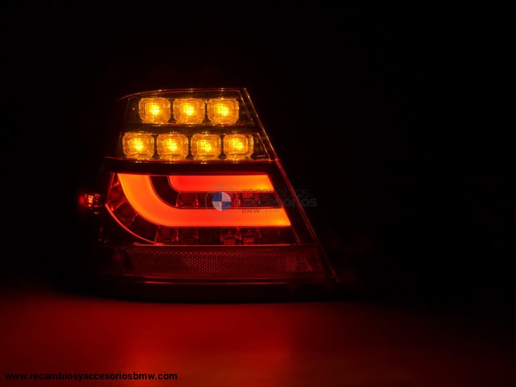 Juego De Luces Traseras Led Bmw Serie 3 E46 Coupe 99-03 Rojo / Negro Lights > Rear/tail Lights