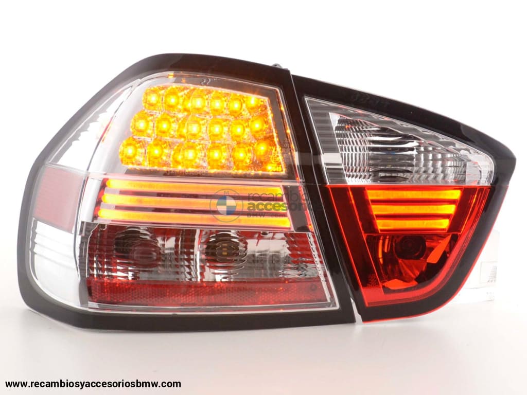 Juego De Luces Traseras Led Bmw 3-Series E90 Sedán 05-08 Cromo Lights > Rear/tail Lights