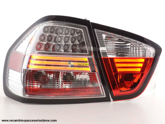 Juego De Luces Traseras Led Bmw 3-Series E90 Sedán 05-08 Cromo Lights > Rear/tail Lights