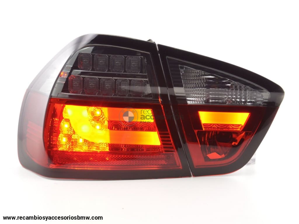 Juego De Luces Traseras Led Bmw Serie 3 E90 Limo 05-08 Rojo / Negro Lights > Rear/tail Lights