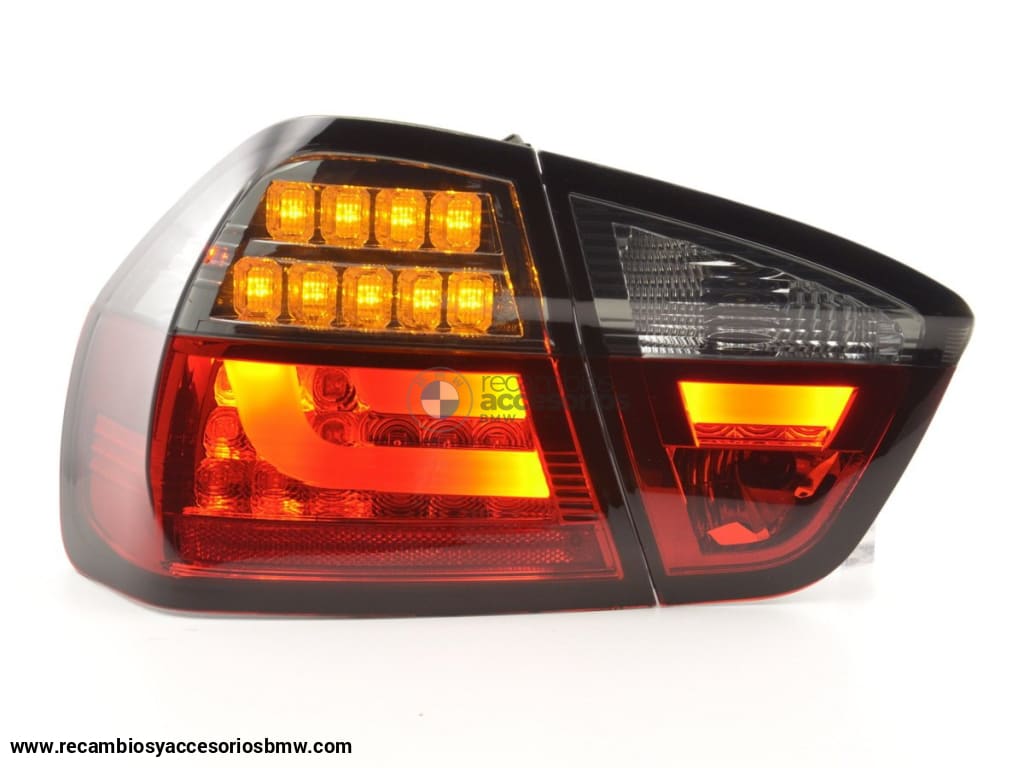 Juego De Luces Traseras Led Bmw Serie 3 E90 Limo 05-08 Rojo / Negro Lights > Rear/tail Lights