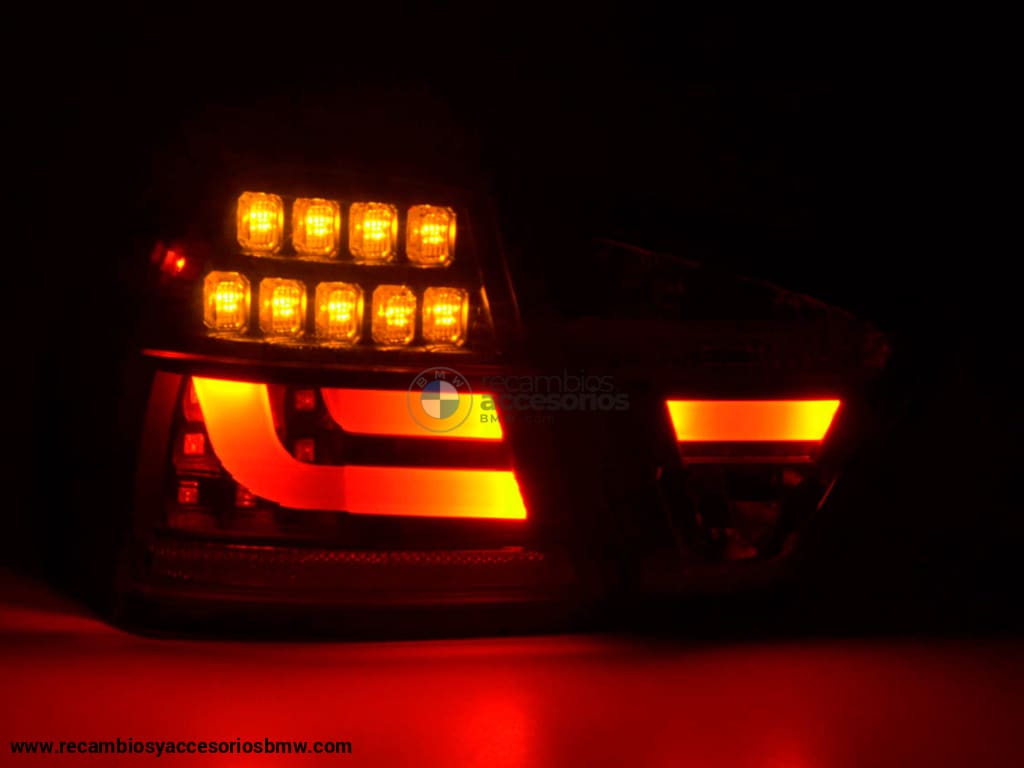 Juego De Luces Traseras Led Bmw Serie 3 E90 Limo 05-08 Rojo / Negro Lights > Rear/tail Lights