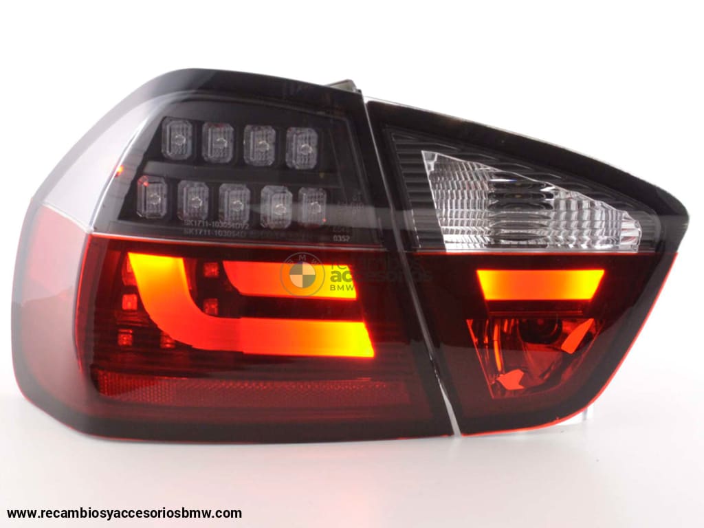 Juego De Luces Traseras Led Bmw Serie 3 E90 Limo 05-08 Rojo / Negro Lights > Rear/tail Lights