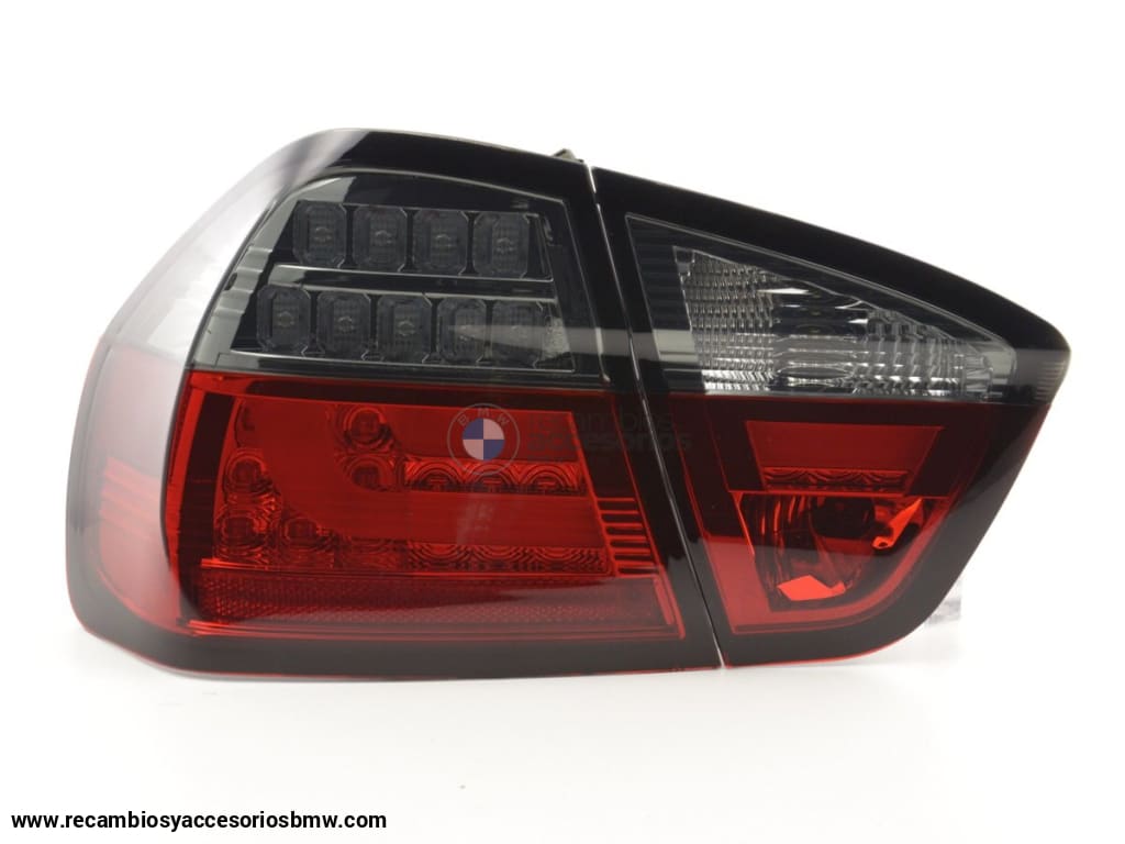 Juego De Luces Traseras Led Bmw Serie 3 E90 Limo 05-08 Rojo / Negro Lights > Rear/tail Lights