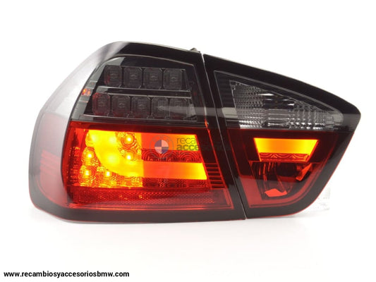 Juego De Luces Traseras Led Bmw 3-Series E90 Limo 05-08 Rojo / Negro Lights > Rear/tail Lights