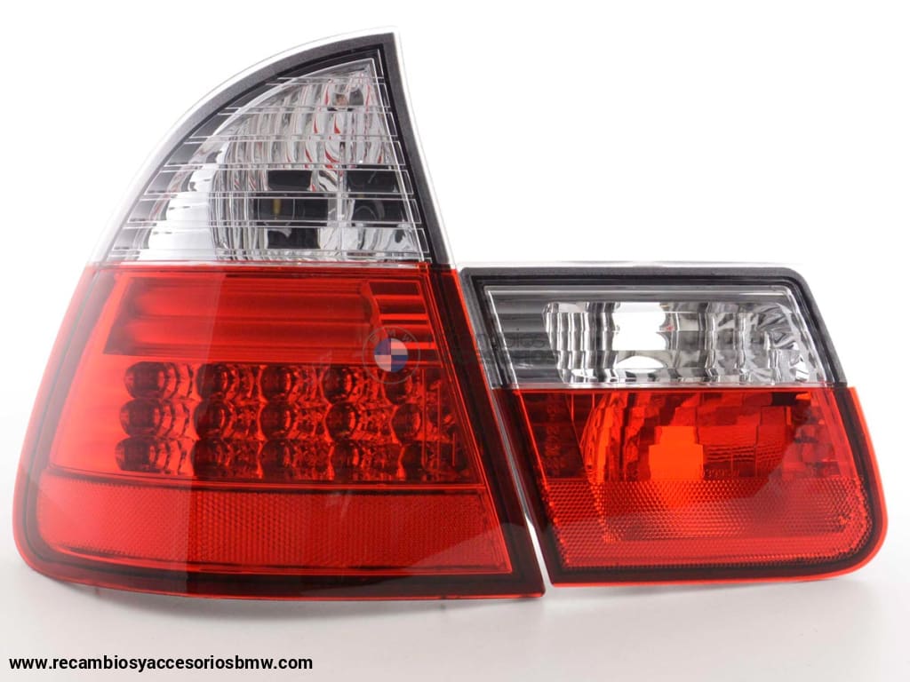 Juego De Luces Traseras Led Bmw Serie 3 Touring Tipo E46 98-05 Transparente / Rojo Lights >